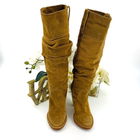 Michael Kors Suede Rider Heeled Boots - Picture 3 of 8